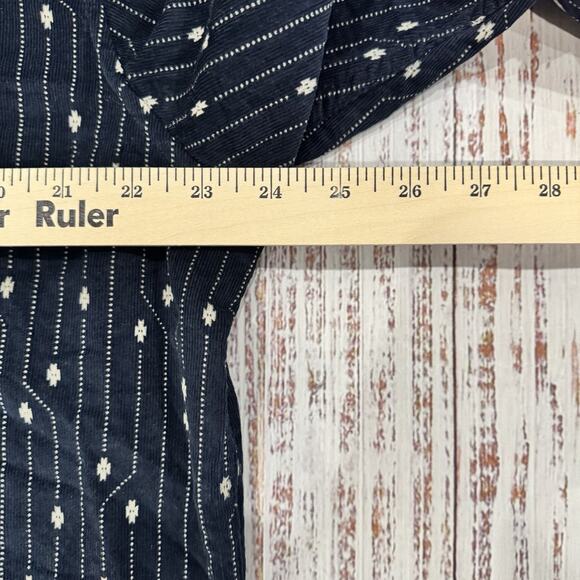 Pendleton Western Shirt XL Indigo Blue White Pattern Cotton Rodeo Cowboy Vintage - Picture 4 of 10